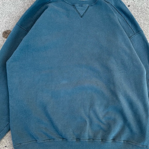 Vintage 90s Russell Athletic Blank Streetwear Crewneck Made in USA Sweatshirt XL - Picture 4 of 12